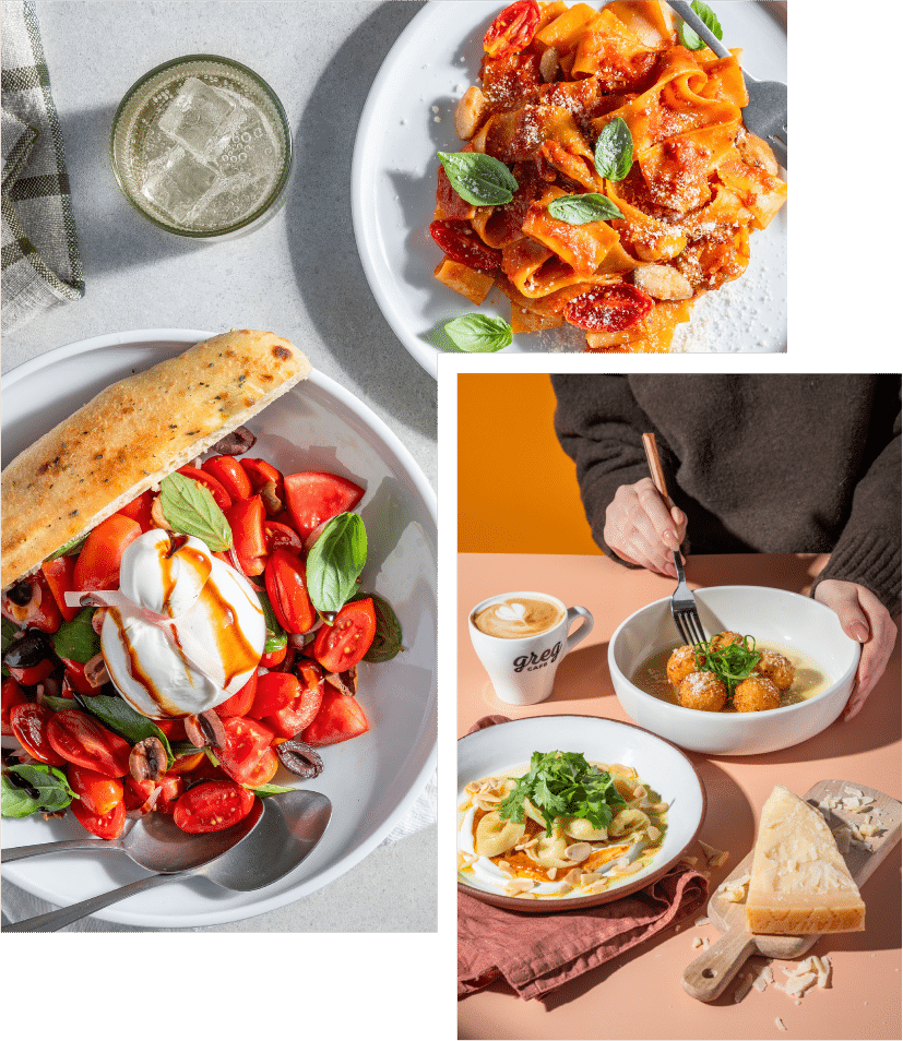 עם מעל ל-20 תערובות אספרסו ייחודית ובלעדיות לרשת, רשת גרג בידלה את עצמה עם תערובות המובססות על זן ערביקה מקולומביה, ברזיל ואתיופיה האיכותיים, הטובות והמיוחדות בעולם.